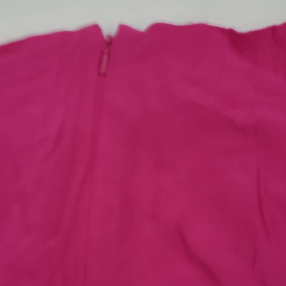 Anthropologie Maeve Pink Faux Wrap Asymetrical Dress Size 2 - Picture 11 of 12